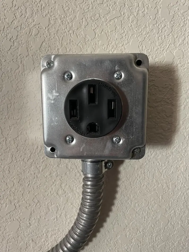 NEMA 14-50 outlet installed for Smart Home Electrical in Sidney